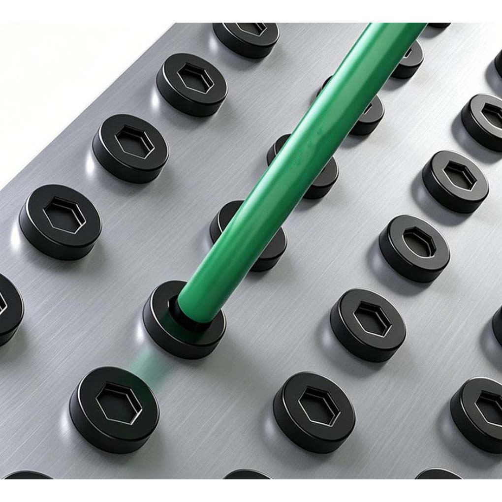 Power Tools That Are Green - Green Magnetic Steel Screwdriver Bit H2-H10