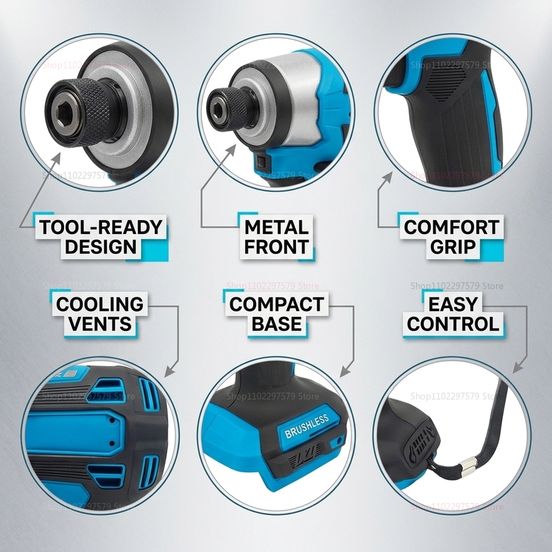 Cordless Brushless Impact Powe - огляд і ціна Power Tools Construction
