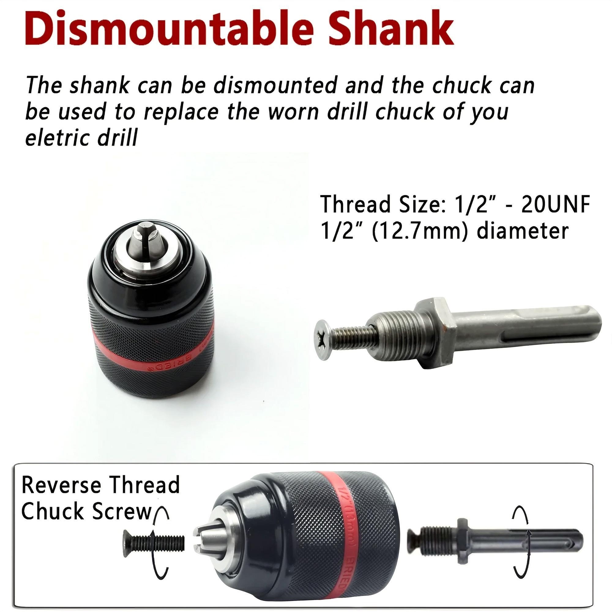 Keyless Drill Chuck Heavy Duty - огляд і ціна Power Tools Construction