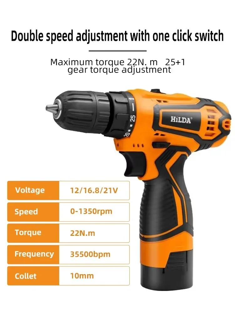 HILDA 12V/16.8V Cordless Drill - огляд і ціна Power Tools You Must Have