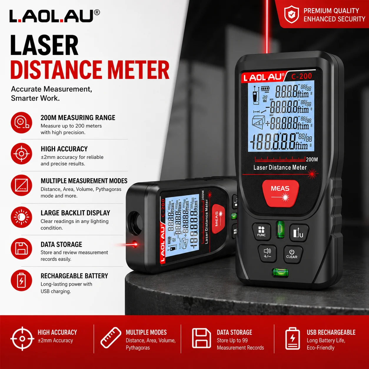 LAOLAU Digital Laser Range Fin - огляд і ціна Power Tools That Are Green